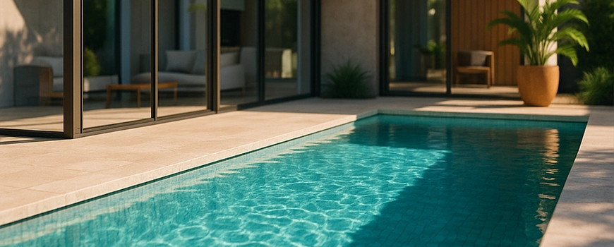 piscina rectangular moderna